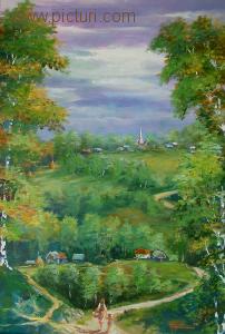 octavian popescu - picturi, , peisaj, pictura