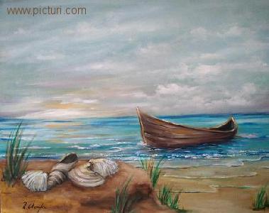 roxana gheorghiu - picturi, peisaj maritim, natura, pictura
