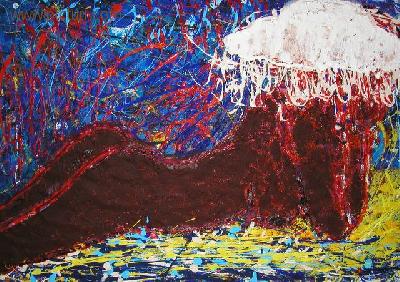 alexandru dimitrescu - picturi, peisaj maritim, abstract, pictura