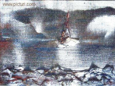 stelian dilihei - picturi, peisaj maritim, abstract, pictura