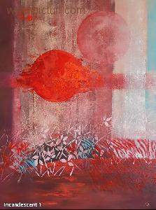 gabriela calinoiu - picturi, peisaj de vara, abstract, pictura