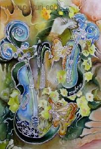 mariana oros - picturi, flori, abstract, pictura