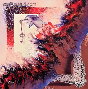 mariana oros - picturi, flori, abstract, pictura