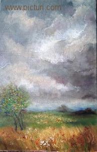 roxana gheorghiu - picturi, peisaj de vara, peisaj, pictura