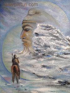 roxana gheorghiu - picturi, peisaj de iarna, compozitie, pictura